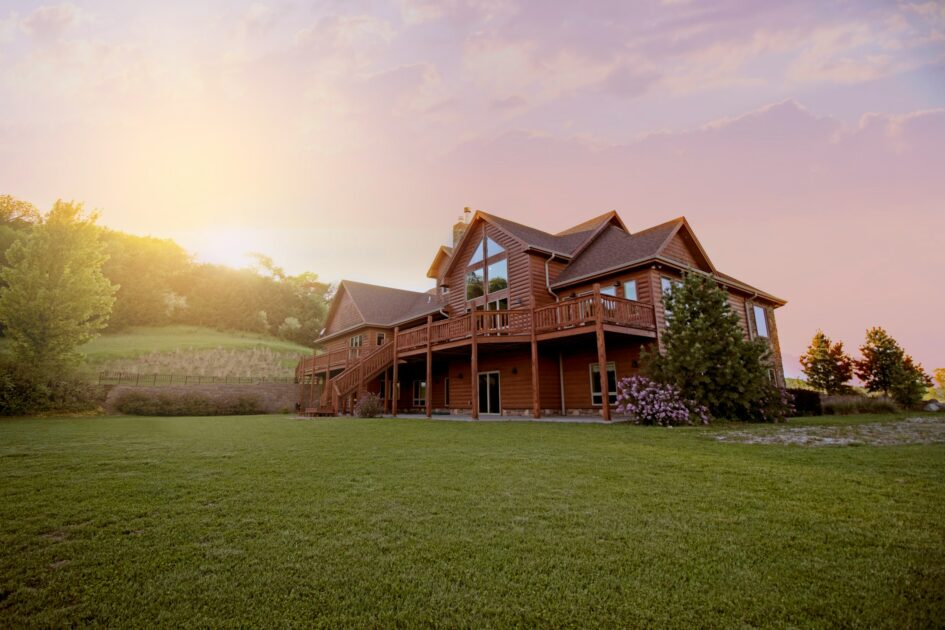 photo of a freshly power washed residential property