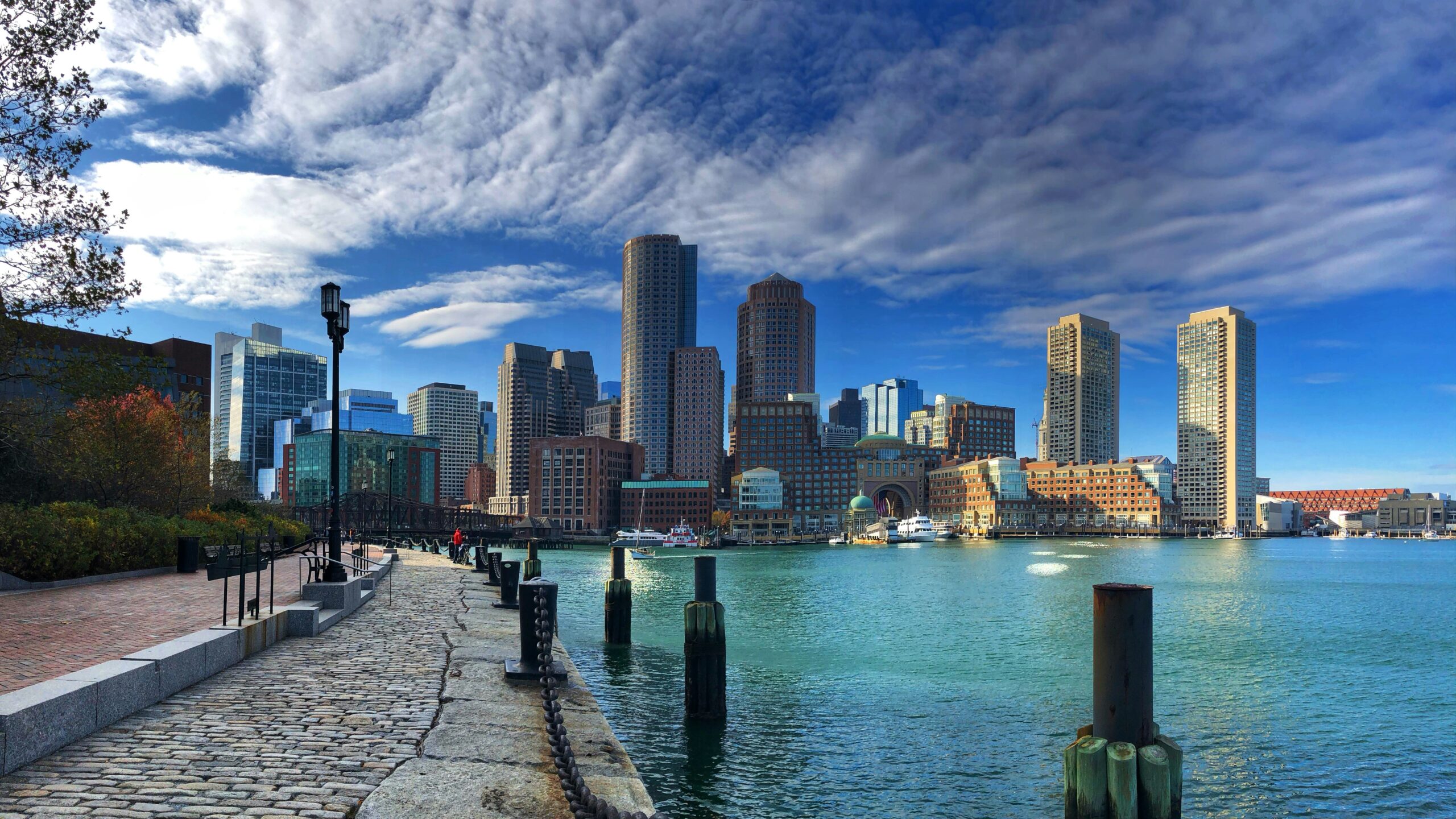 aerial photograph of the boston, ma city skyline