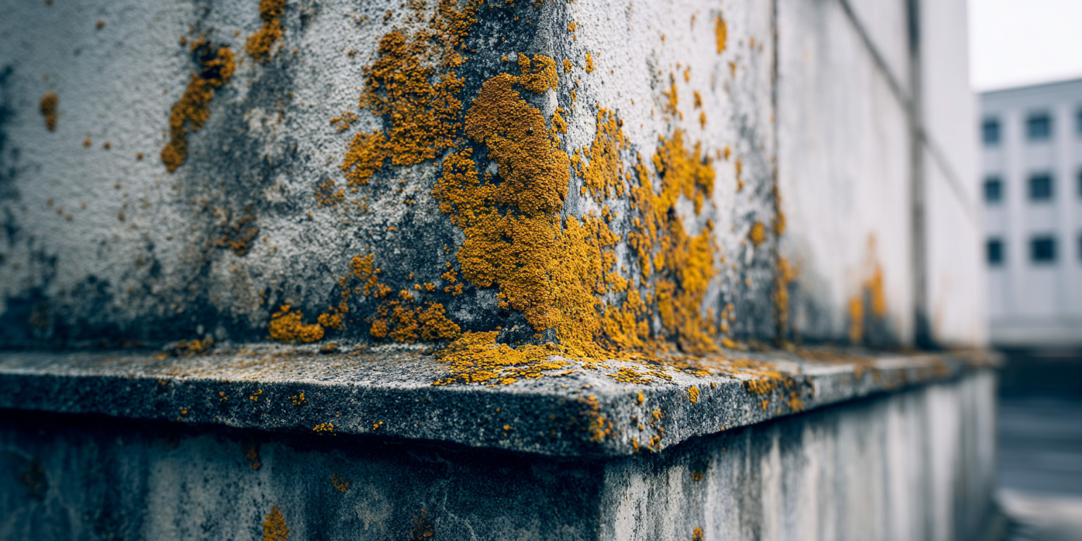 image of mold growth on a building exterior