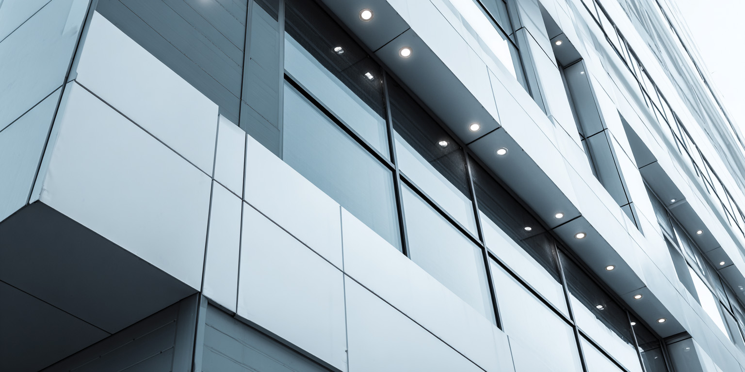 image of a clean commercial building exterior