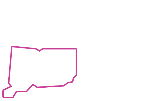 Map of the OFF THE WALL Power Washing service area showing Southern New England highlighting Connecticut